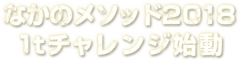 なかのメソッド2018 1tチャレンジ始動